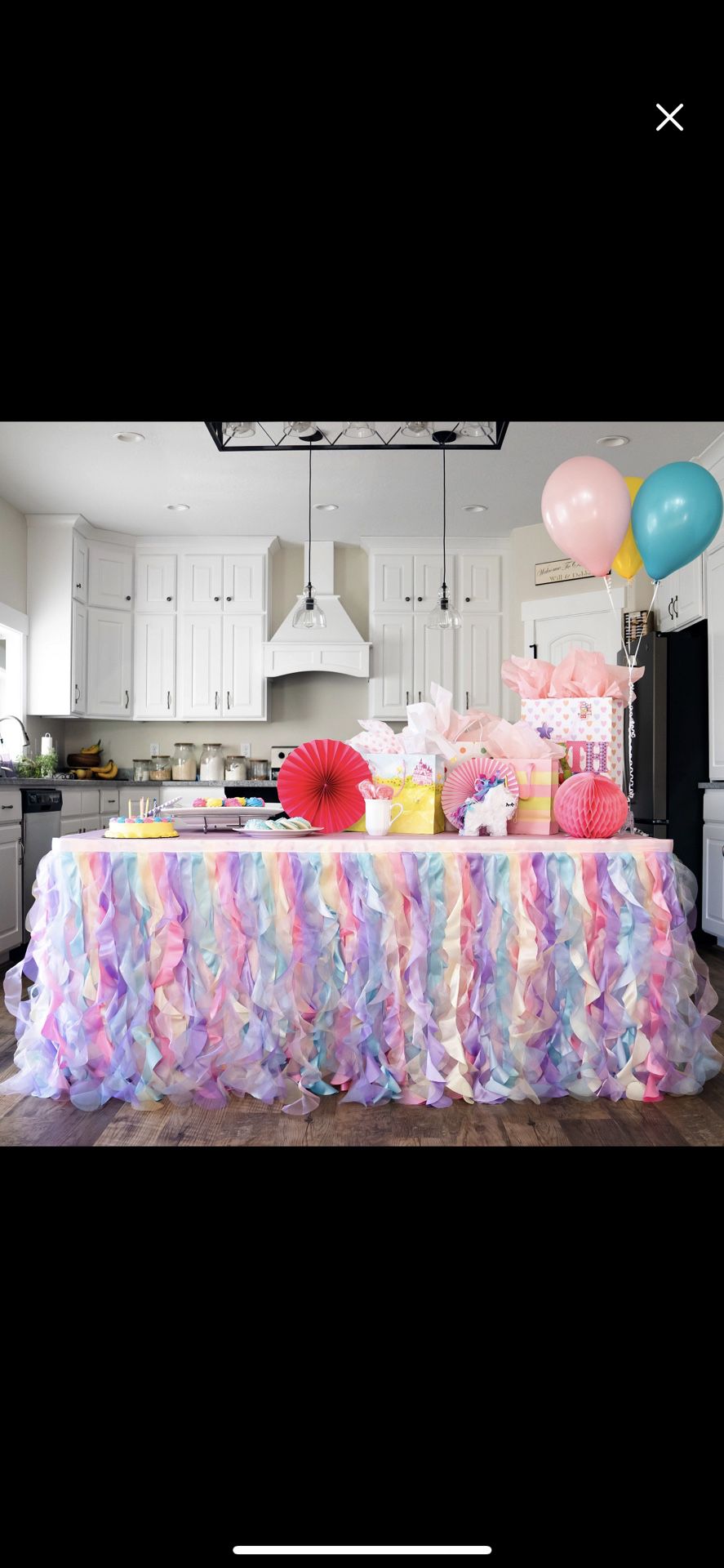 Rainbow Tulle Tutu Table Skirt Double Layer Satin Willows  With  Glossy  Organza, Birthday 