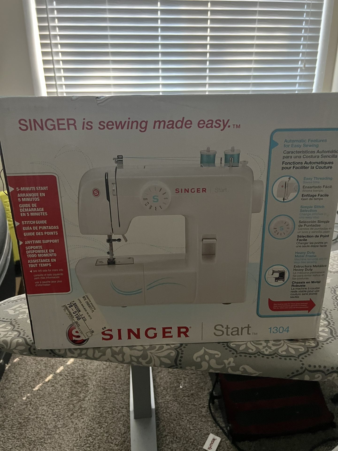New Singer sewing machine 