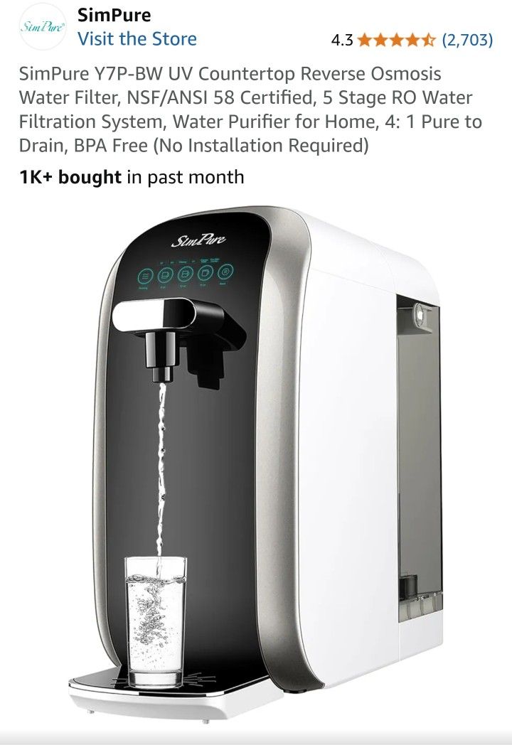 Slim Pure Counter Water Dispenser