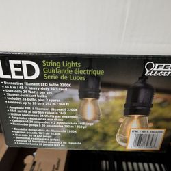 2 Sets Of Costco lED Lights And Extension Cables (25ft, 50ft)