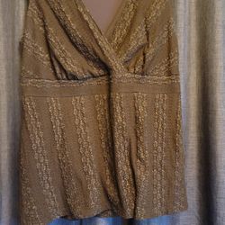 Dressy Tank Top Brown Size 14/16