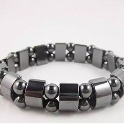 1pc Double Hematite Tiger's Eye Bracelets Men Tiger Eye & Hematite