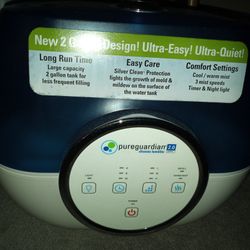 Pureguardian Ultrasonic 2 Gallon Humidifier 