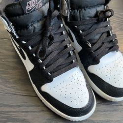 Grey and White  High Jordan 1s
