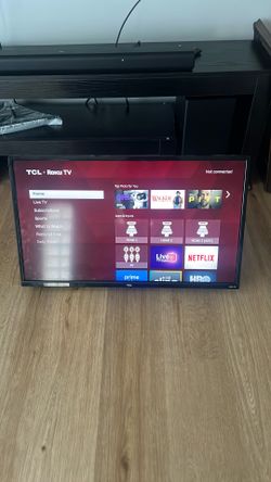 32” TCL Roku TV (mount included)