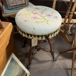 Antique Victorian Piano Stool