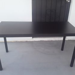 Dark Brown Table 55 W X 24 D X 30 H Inches 