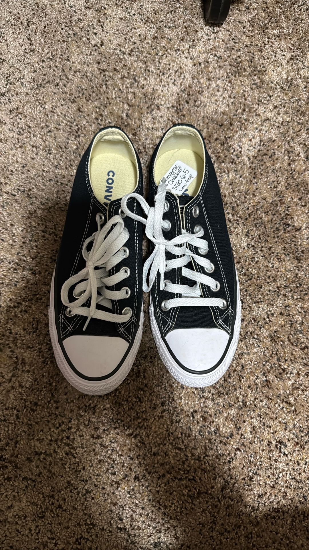 Converse Low Top Black And White Chucks