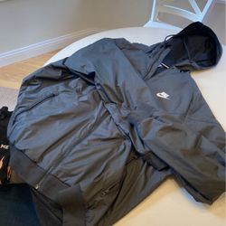 Nike Hooded Zip Up Windbreaker
