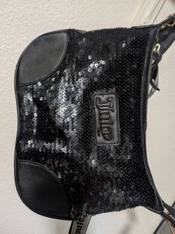 Juicy Couture Black Sequin Shoulder Bag