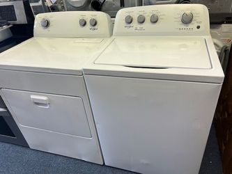WHIRLPOOL TOP LOAD WASHER AND DRYER SET // WE DELIVER
