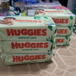 6 Packs Huggies Baby Wipes