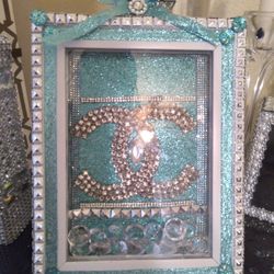 5by7 Teal Perfume Bottle..very beautiful..
