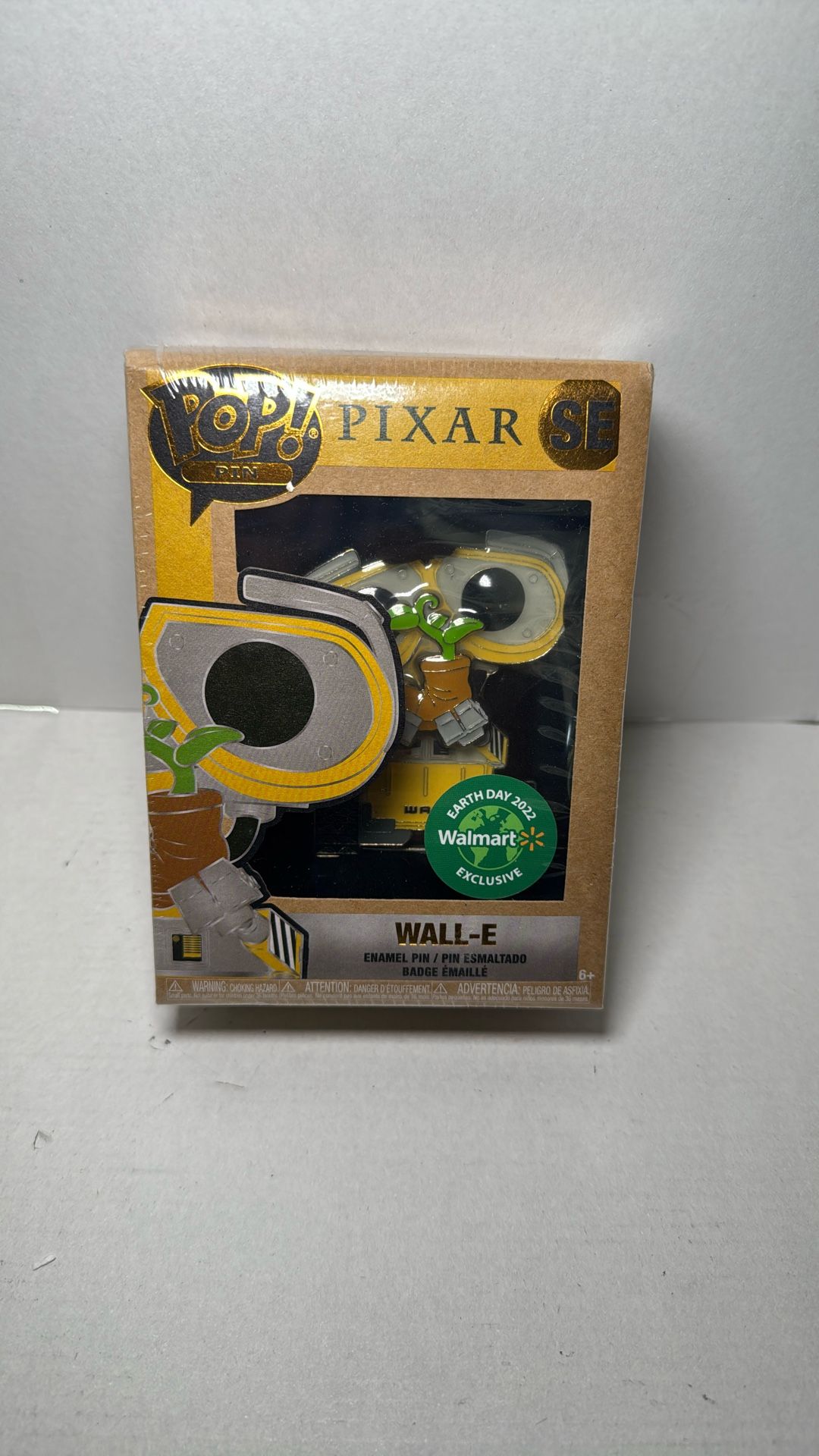 POP! PIN PIXAR SE WALL-E Walmart Exclusive Earth Day Enamel Collectable Pin