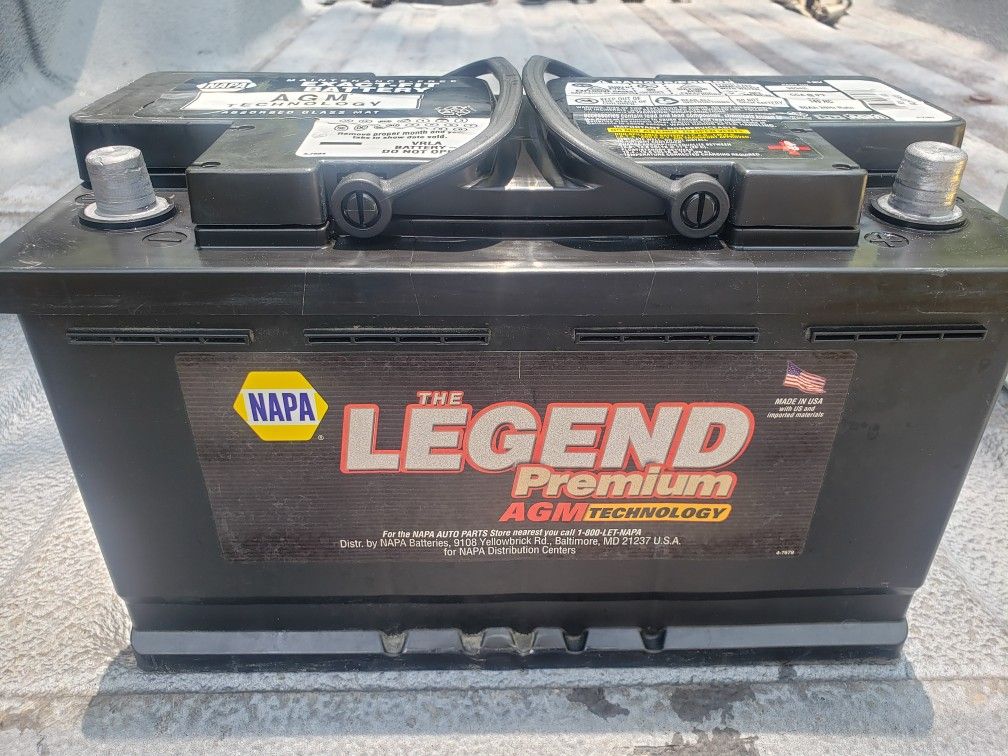 NAPA Legend  AGM  Battery Car Truck Perfect Condition  1yr Warranty 