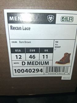 ARIAT WORK BOOTS RECON BROWN