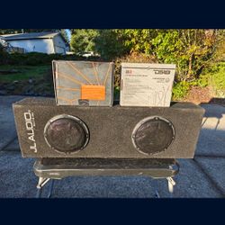 JL 8" Dual Ported Box With Amp And Wiring Kit