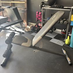 Black Adjustable Workout Weight Bench