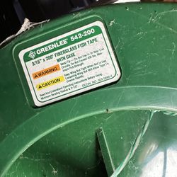 Greenlee 3/16 Fiberglass Fish Tape With Case 