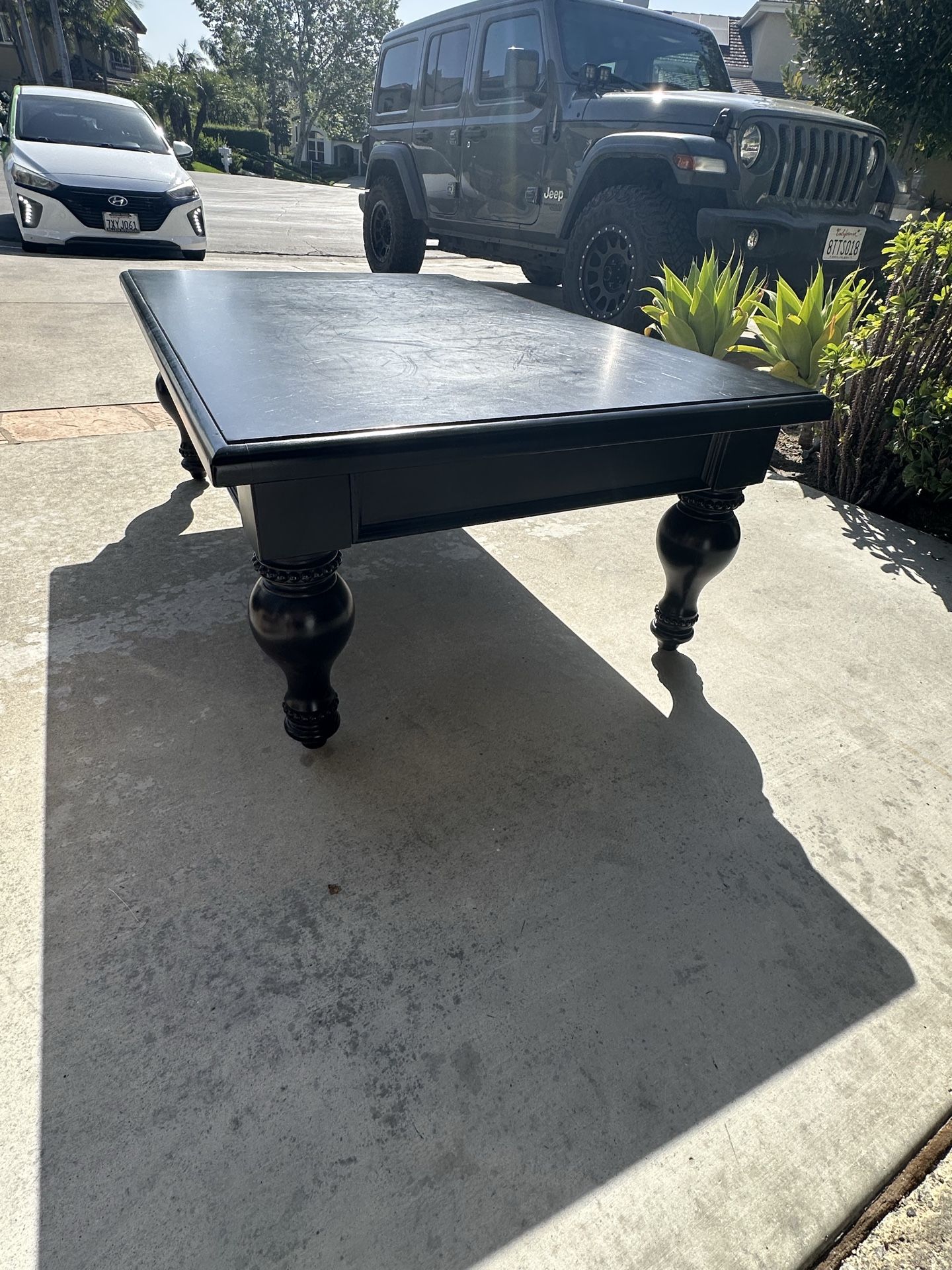 Black coffee table