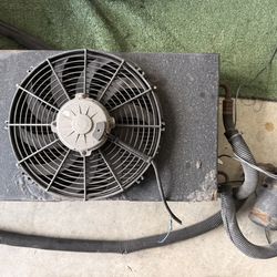 A/C Condenser w/ Electric Fan & Receiver Drier