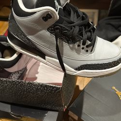 Jordan Wolf Grey 3’s Size 10