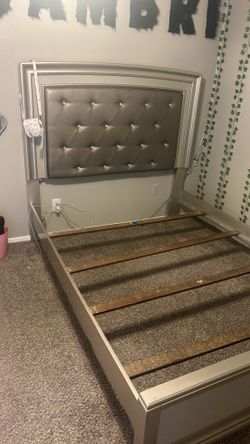 Grey Queen Bed Frame