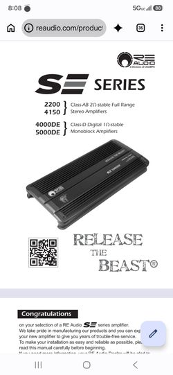 RE Audio 4000 watt amp $300