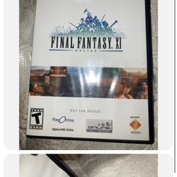 PS2 PLAYSTATION 2 FINALL FANTASY XI 11 ONLINE COMPLETE BOXED SET SQUARE ENIX RPG
