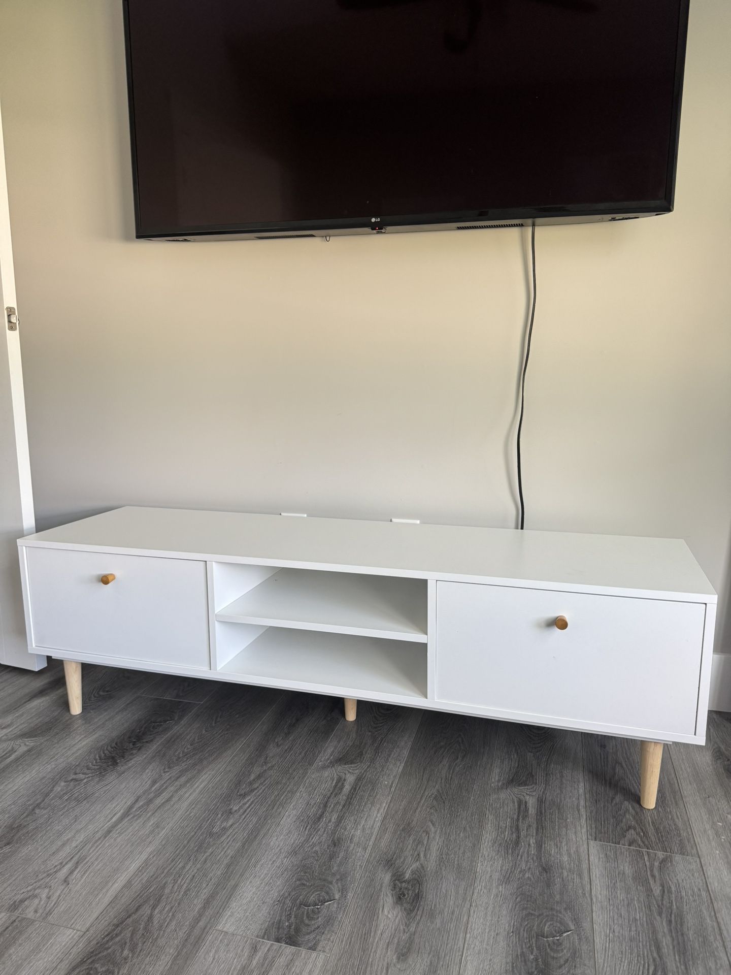 White TV Stand