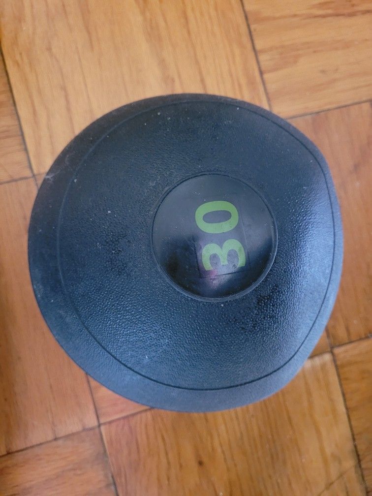 Functional, Slightly Lopsided 30-lb Medicine Ball