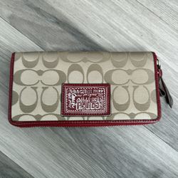 COACH Women's Long Wallet with Zipper 20.5 x 10.5 x 3.0 cm/8.1 x 4.1 x 1.2 Inch