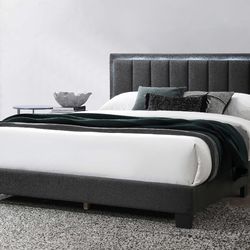 Queen size bed frame with mattress included