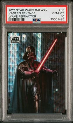 2021 TOPPS CHROME STAR WARS GALAXY #83 VADER'S REVENGE WAVE REFRACTOR /99 PSA 10