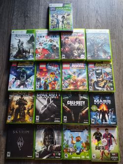 17 Game lot of Xbox 360 games *2 sealed* Lego, Marvel, DC, Bioshock, Call of Duty, etc