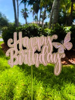 Happy Birthday Cake Topper 
