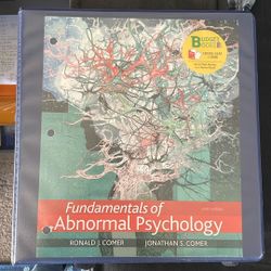 Fundamentals of Abnormal Psychology 9th Edition Comer
