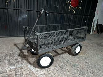 Heavy-Duty Metal Wagon w/ 12” in Tires