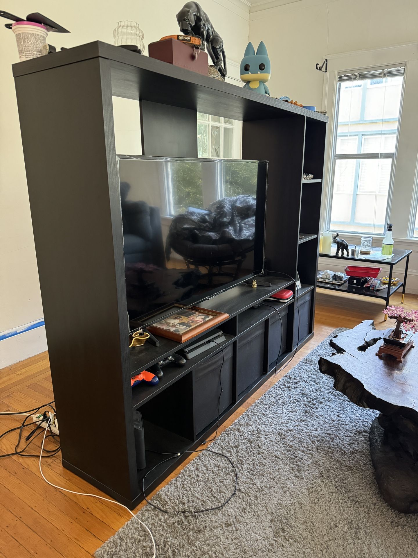 LAPPLAND: TV storage unit, black-brown