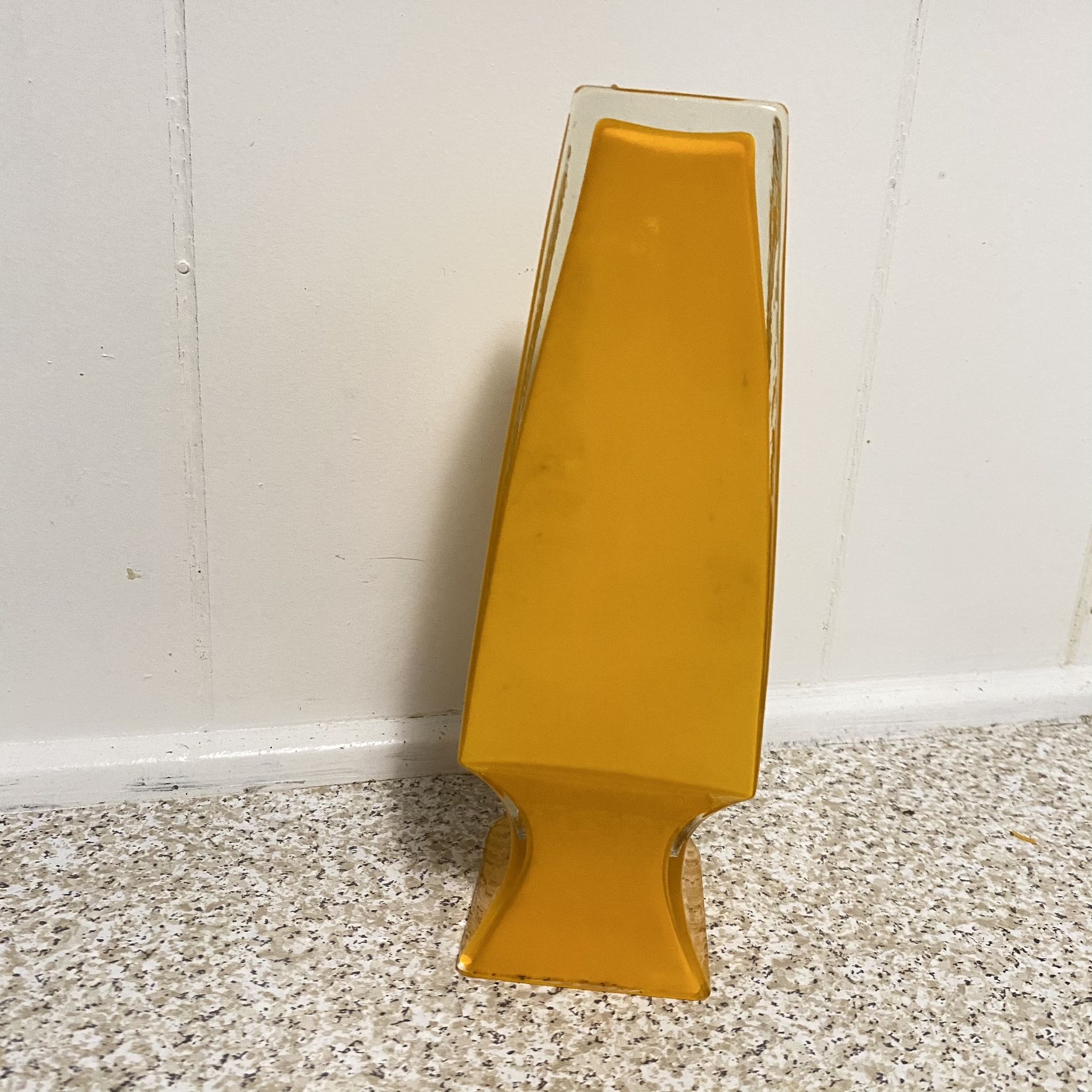 Orange Glass Vase