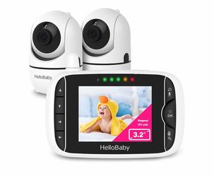 Baby Monitor with 2 Cameras and Audio(new)
