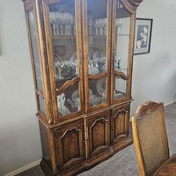 China Cabinet & Dining Room Table