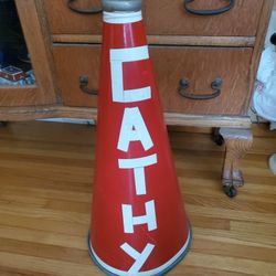 Vintage Red Cheerleading Megaphone "Cathy"
