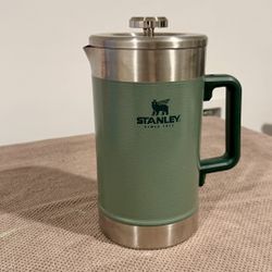 Used New Stanley Classic Stay Hot Stainless Steel French Press Coffee 48oz 1.4L Green