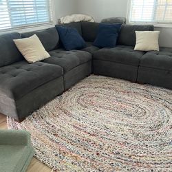 Sectional Gray Couch 