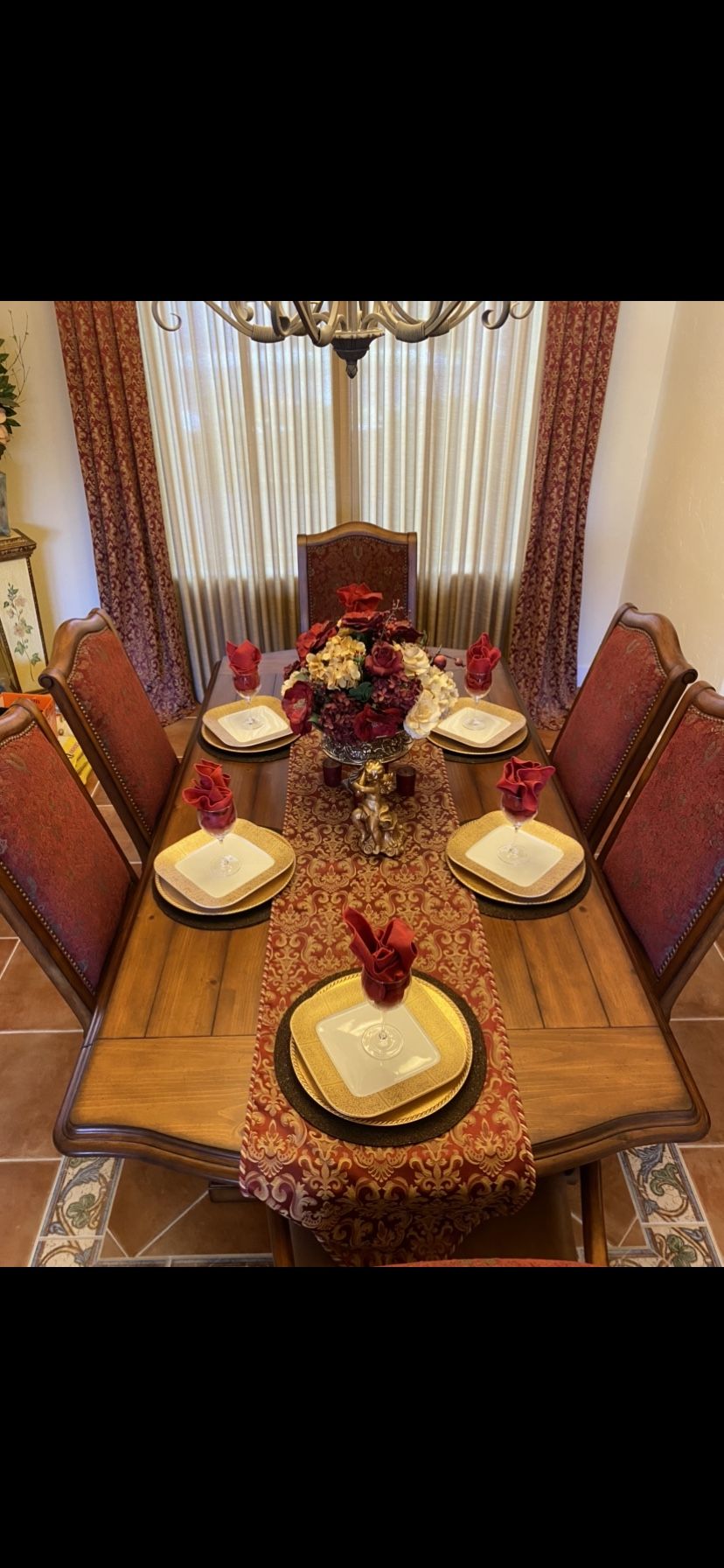 Custom Made Bassett Furniture Dining Table Set