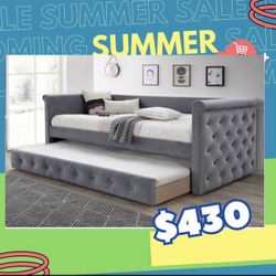 Brand New In Box Day Bed W/Slats + Trundle And 2 Mattresses. Pick Up In Long Beach