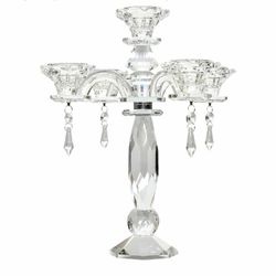 NEW Amlong Crystal 5-Arm Crystal Candelabra