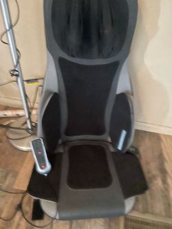 Brookstone Brookstone - S8 Shiatsu Massaging Seat Topper - Black