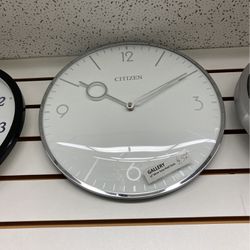 Silver Tone Wall Clock 